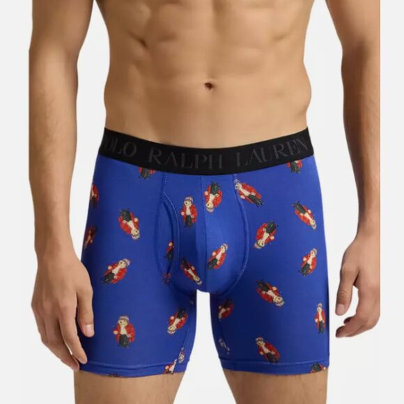 Polo RALPH LAUREN Men's Boxer Briefs Polo Bear Set of Three Medium - Picture 3 of 4